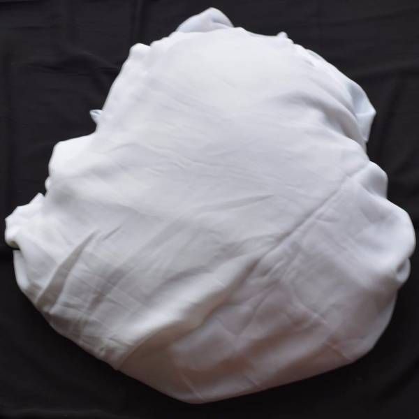 Indian Weightless Georgette - 1 Yard (White)