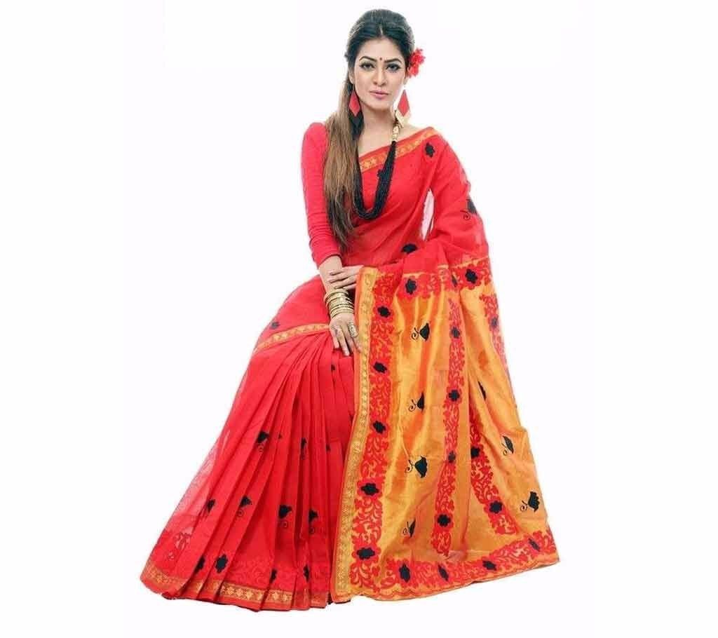 Hand embroidery jamdani cotton sharee