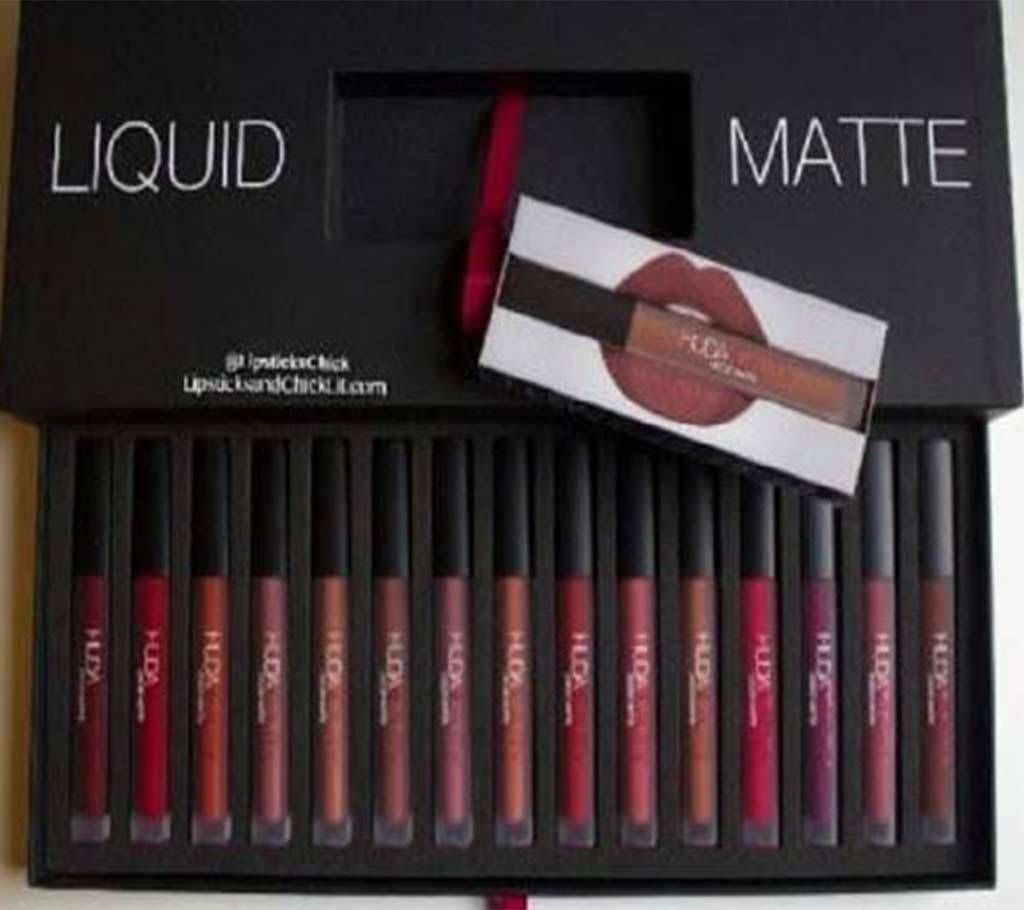 HUDA BEAUTY matte lipstick- 16 pieces 