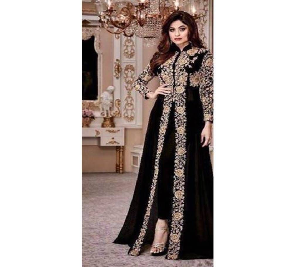 Embroidery Salwar Kameez (Black)