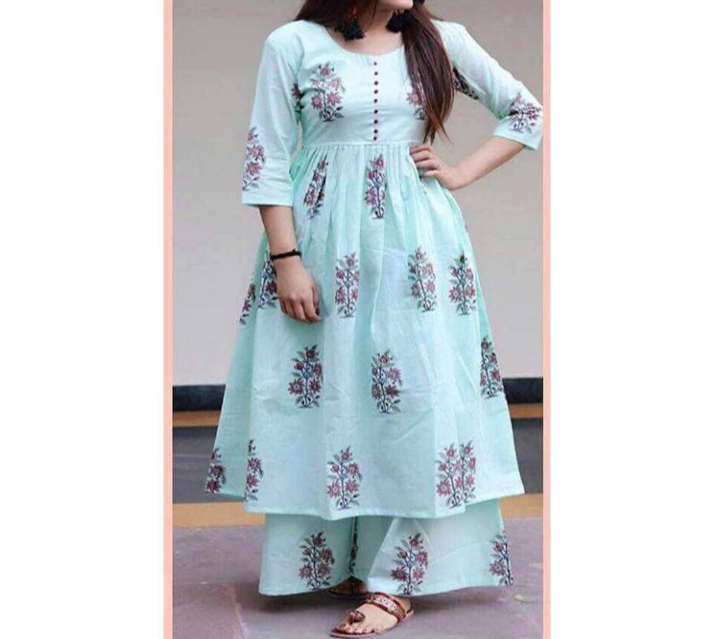 Ladies Cotton Kurti With Pant