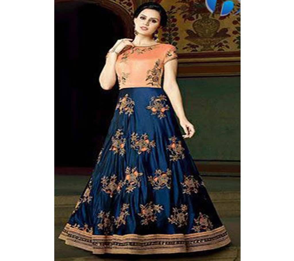 Unstitched Georgette with Embroidery Floor Touch  Designer salwar suit   sonal 027