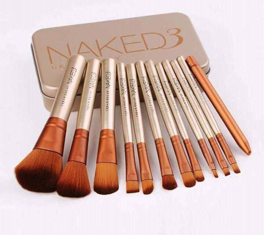 Naked 3 Makeup Brush Set 12pcs - China 