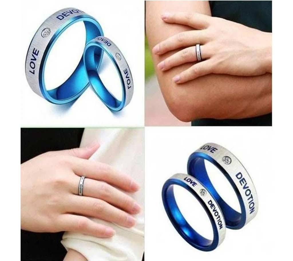 Love Devotion Couple Wedding Finger Rings