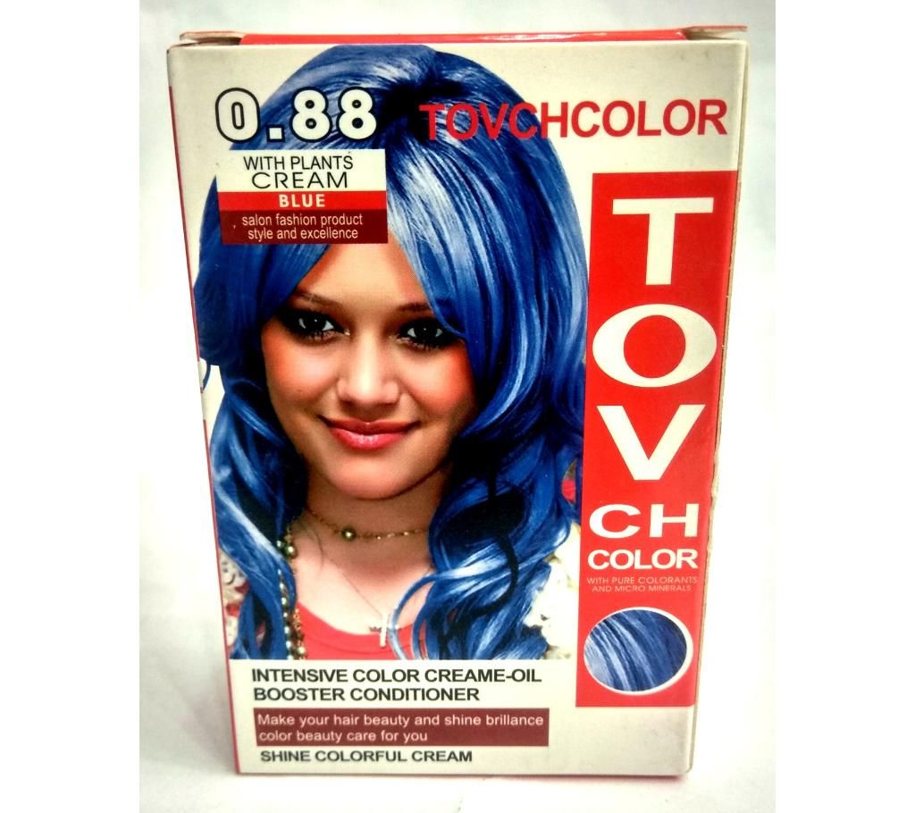 blue hair colour 60 ml China