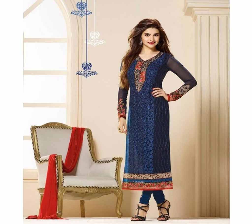 Unstitched block printed Rajdhani voyel cotton Salwar Kameez St block-437 Copy