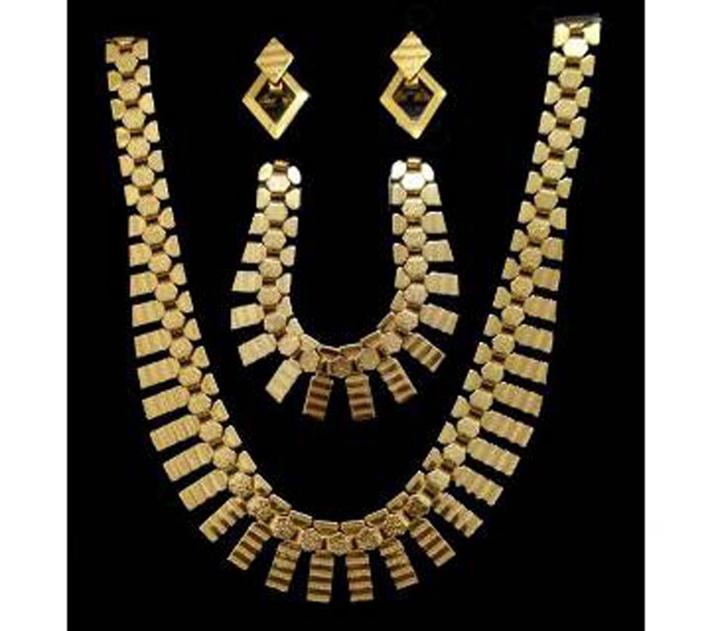 IPG Gold Plated Egyptian Necklaces Set with Ear ring & Bracelet