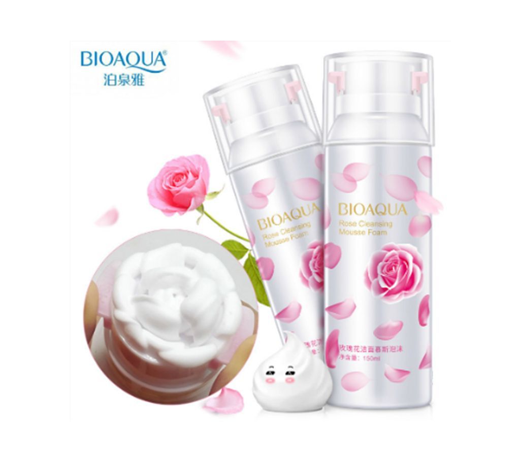 Bioaqua rose foaming cleanser