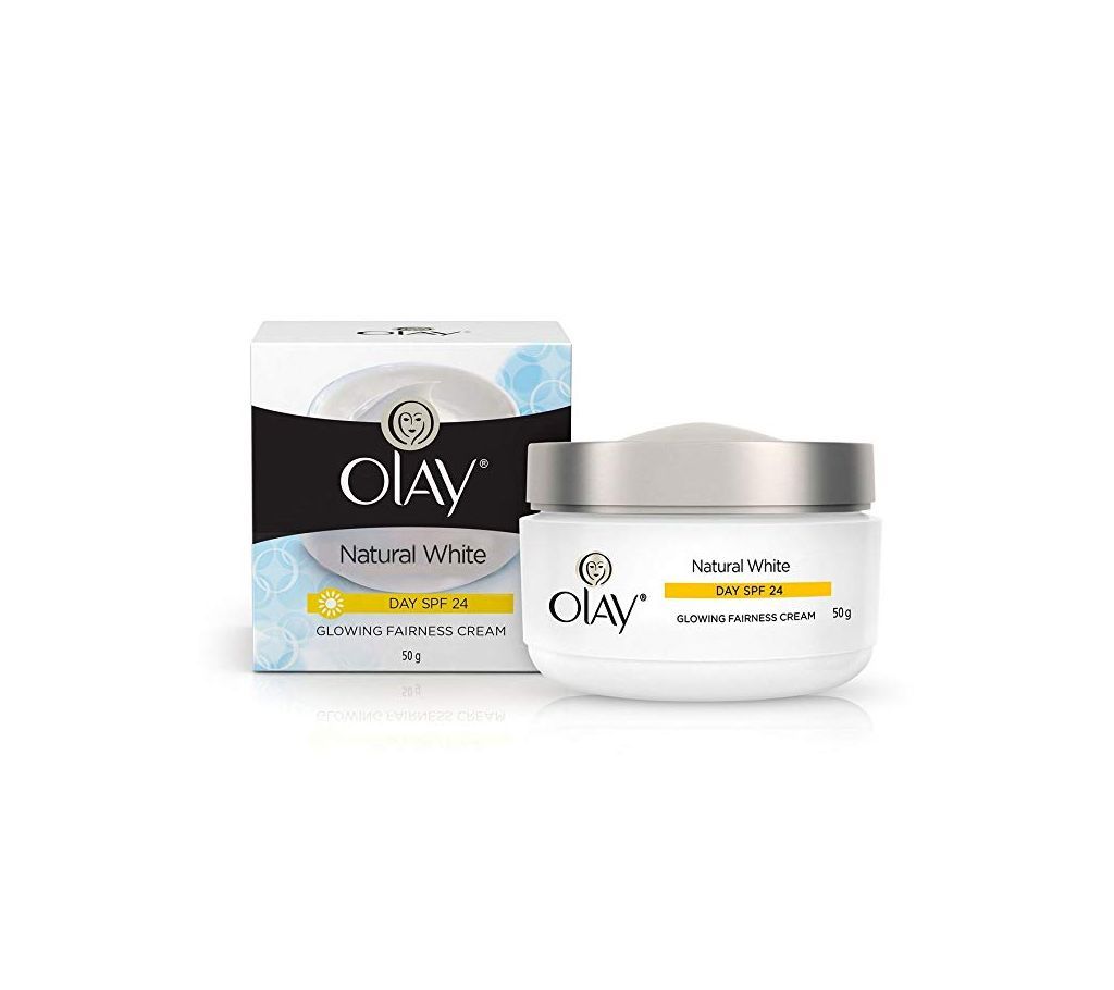 Olay Natural White Day SPF 24 Glowing Fairness Cream 50g (India)