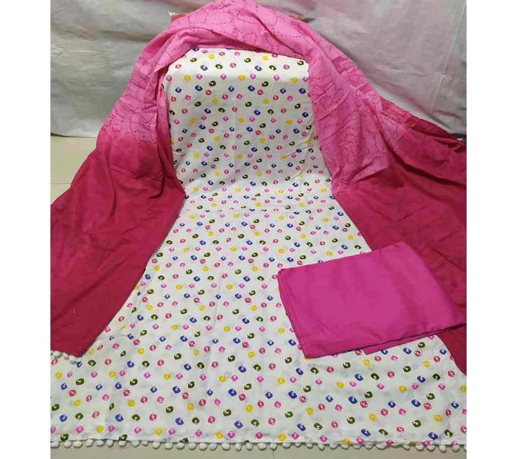 Regular Scree printed cotton three pcs