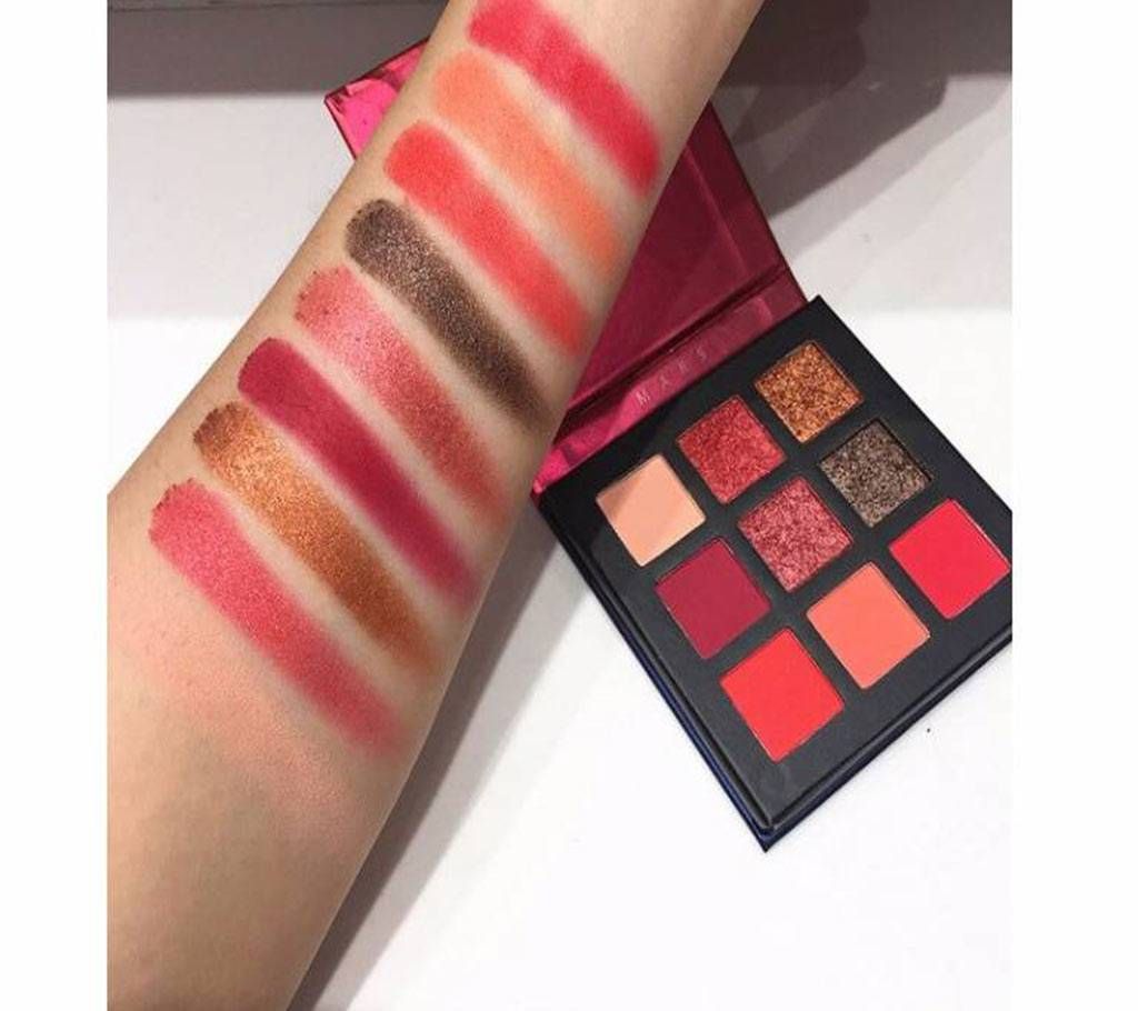 MARS Beauty Glazed 9 Glitter Eyeshadow Palete Long-lasting Easy To Wear Eye shadow
