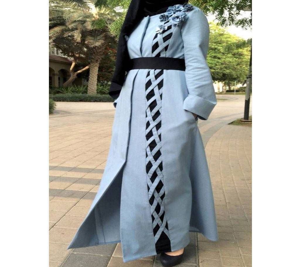 Sky Blue Borka For Women