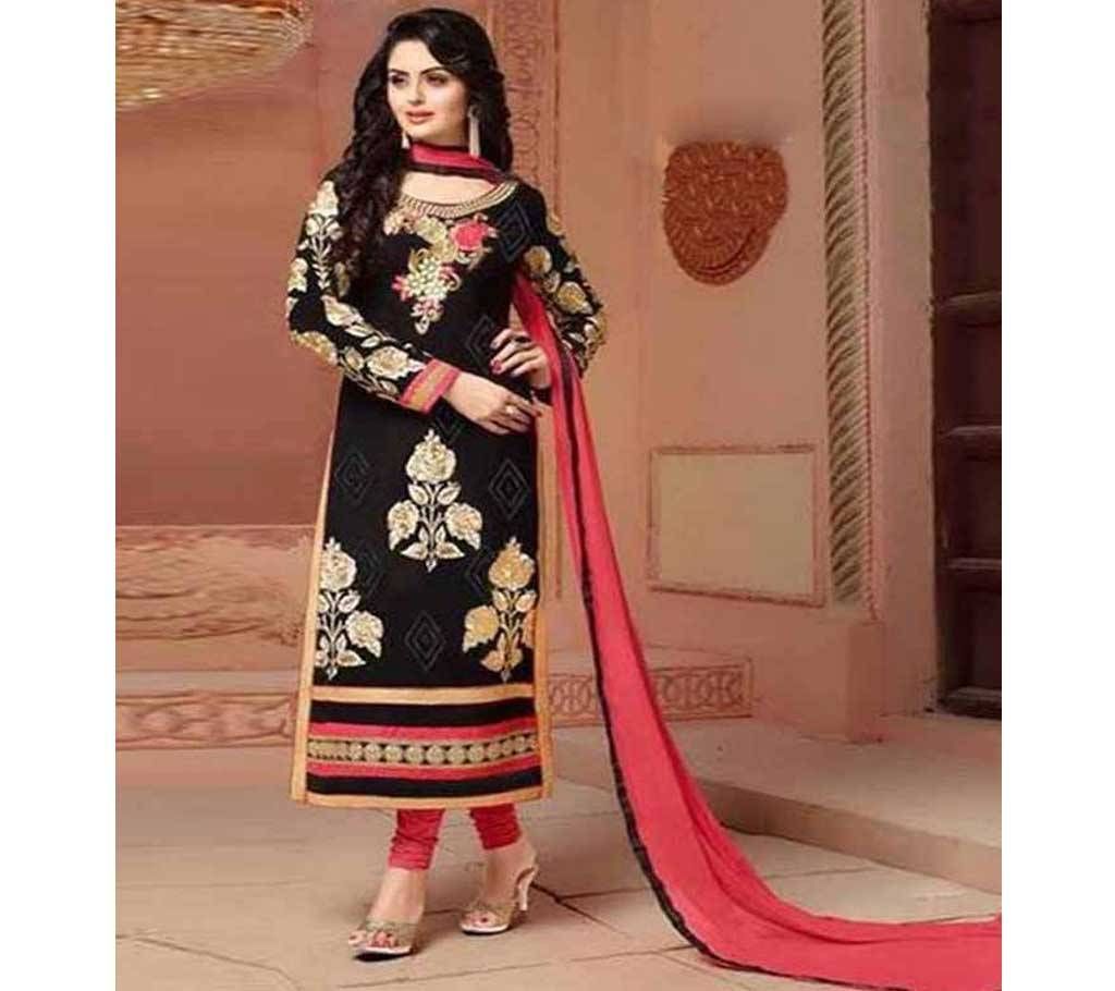 Unstitch block printed cotton salwar kamiz