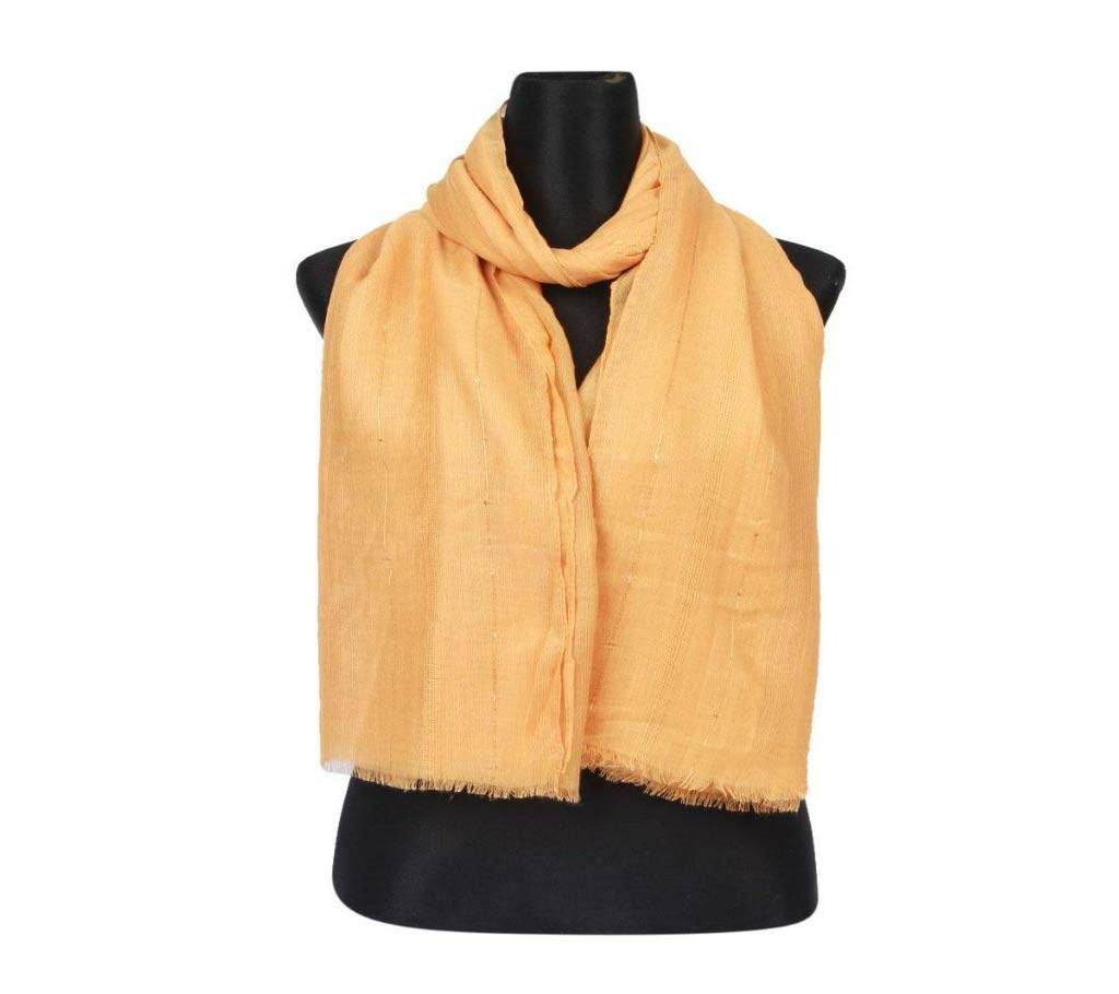 Brown Cotton Sequins Hijab/Scarf For Women