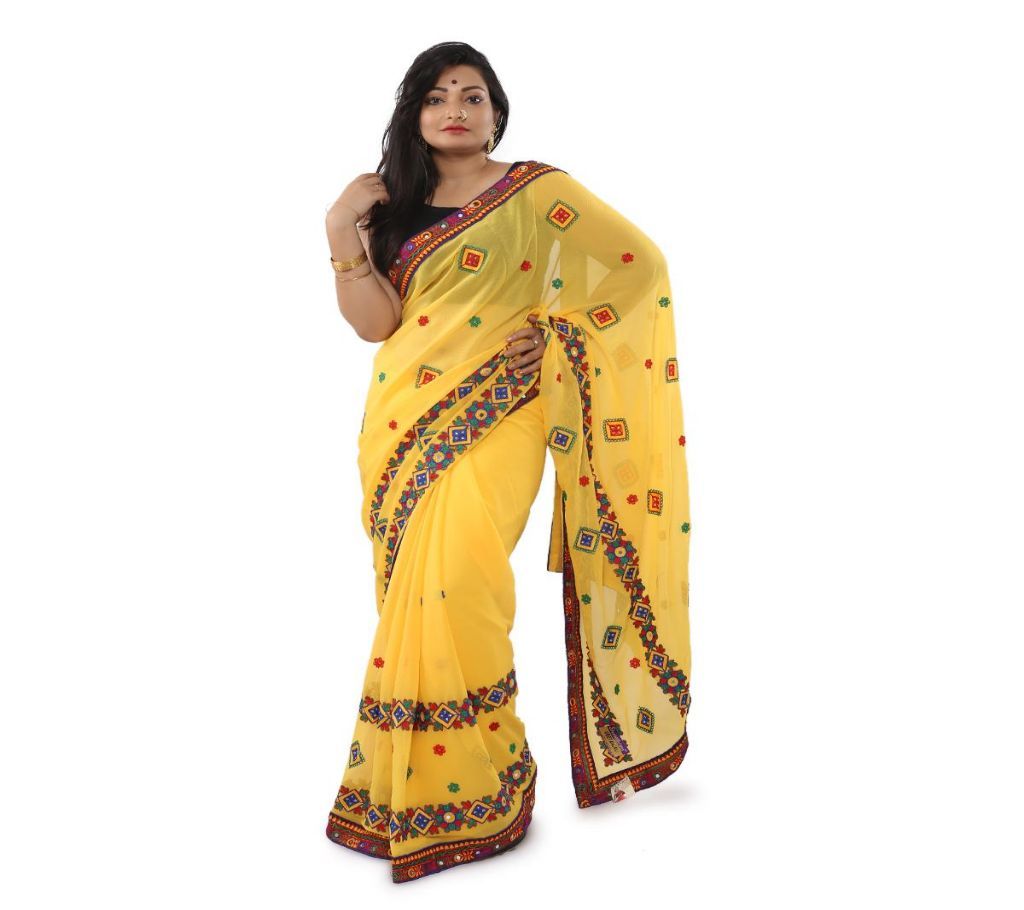 Indian Marvell Georgette Saree.