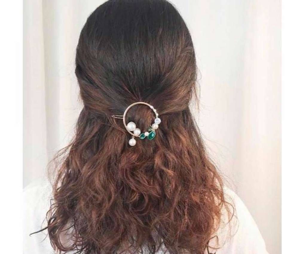 Stylish Pearl Rhinestone Headwear Hairclip