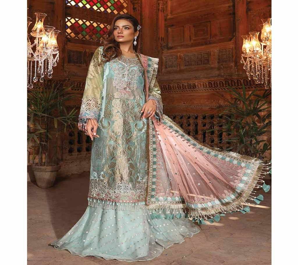 Unstitched Pakistani Master Copy georgette Three Piece 