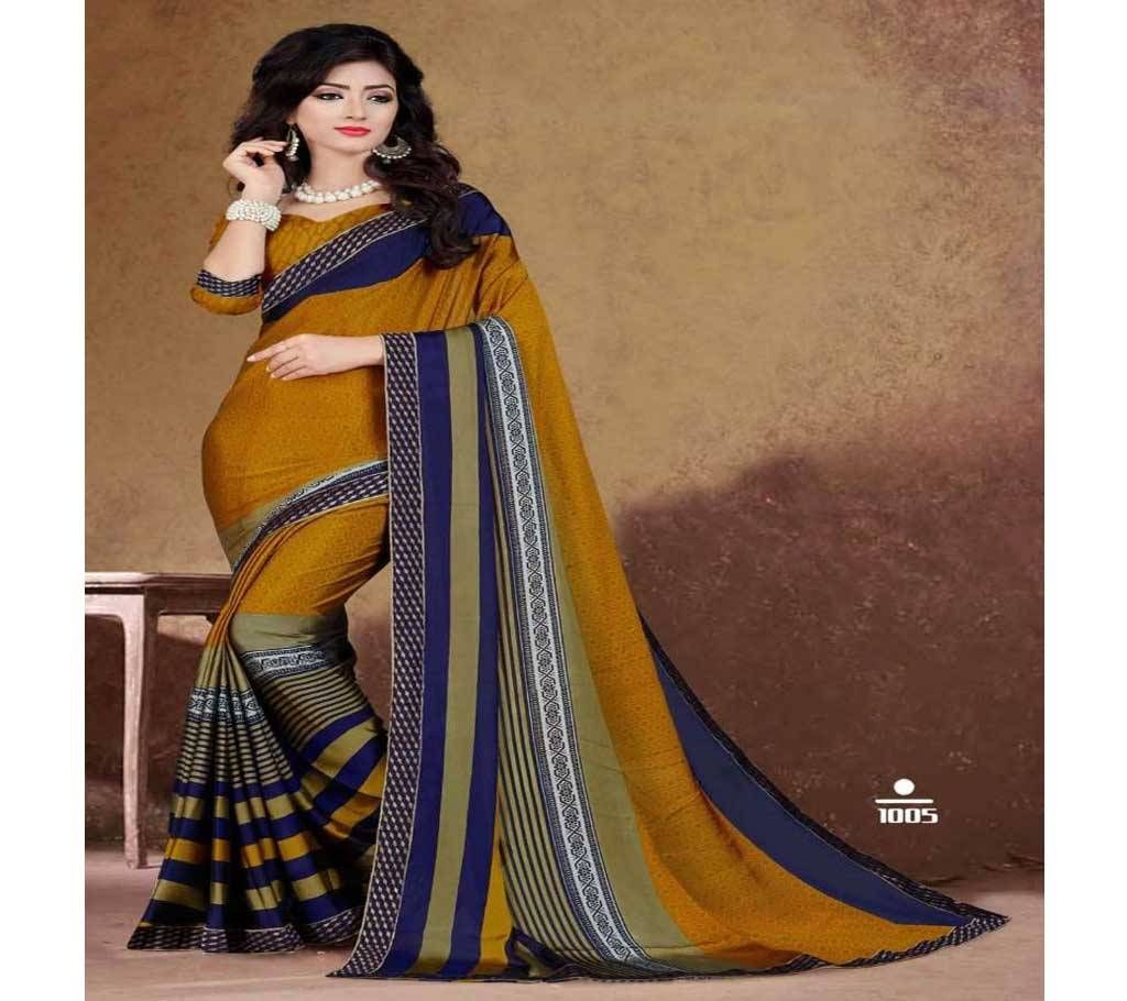 Soft Georgette Saree Honey Orange (Copy) 