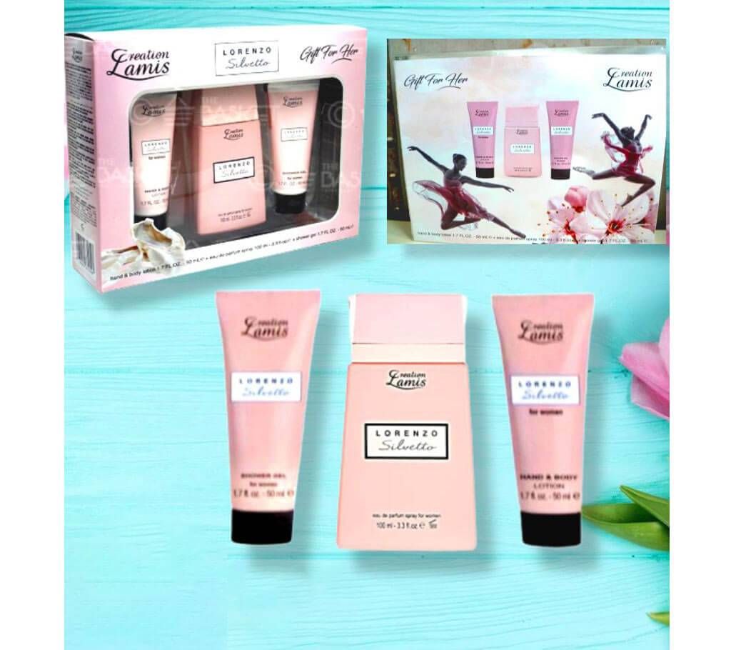 Creation Lamis Lorenzo Silvetto Giftset (3 Piece Gift Set )-UAE 
