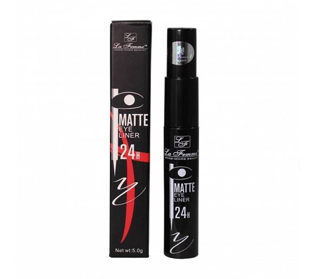 La Femme 24H Super Matte Waterproof Black Eyeliner