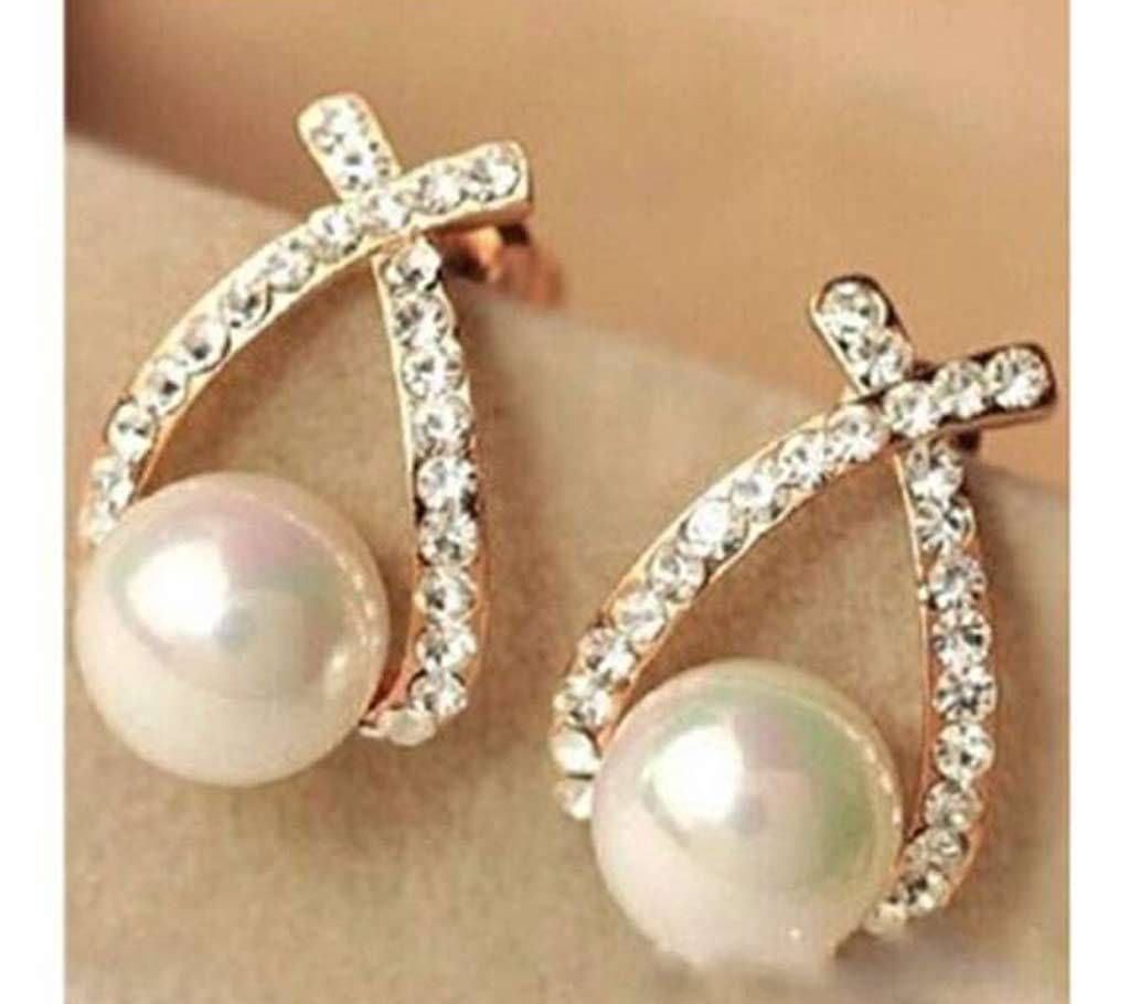 Pearl Setting Setting Earring