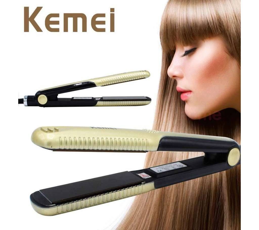 Kemei KM-327 mini hair straightener Professional Hairstyling Portable Dry Ceramic Hair Care lisseur Irons Styling Tools