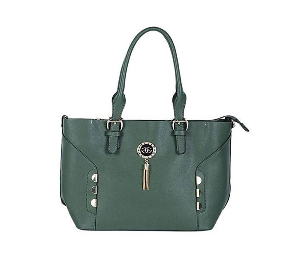 Forest Green Artificial Leather Shoulder Bag For Women