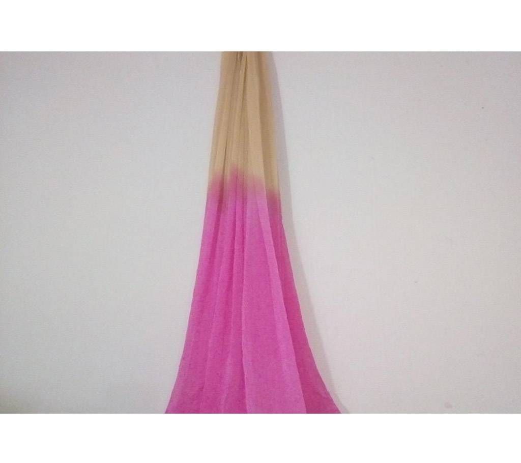 Dual Shade Georgette Orna