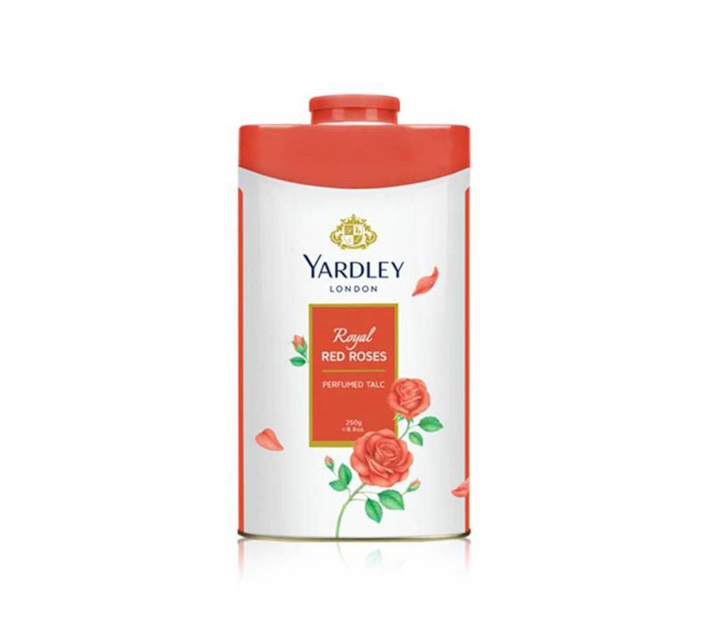 Yardley London Royal Red Roses Talcum Powder for Women - 250g