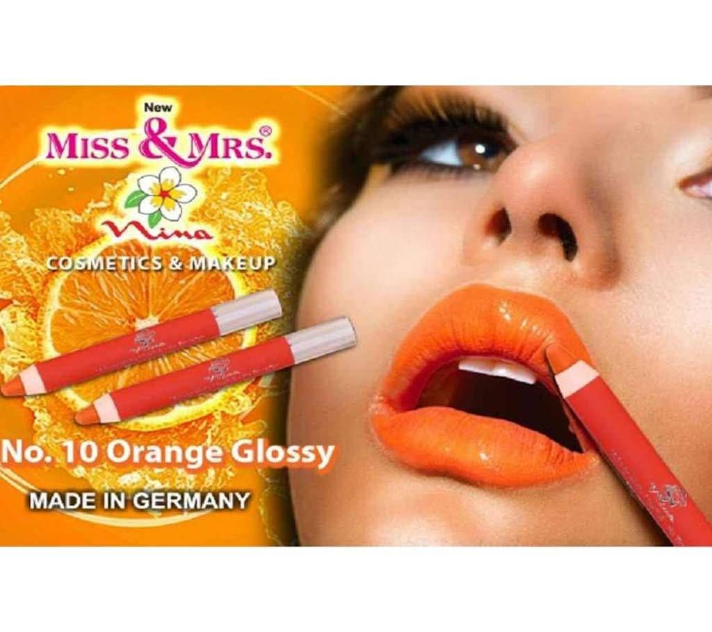 Miss&Mrs Lipstick  Color Orange Glossy