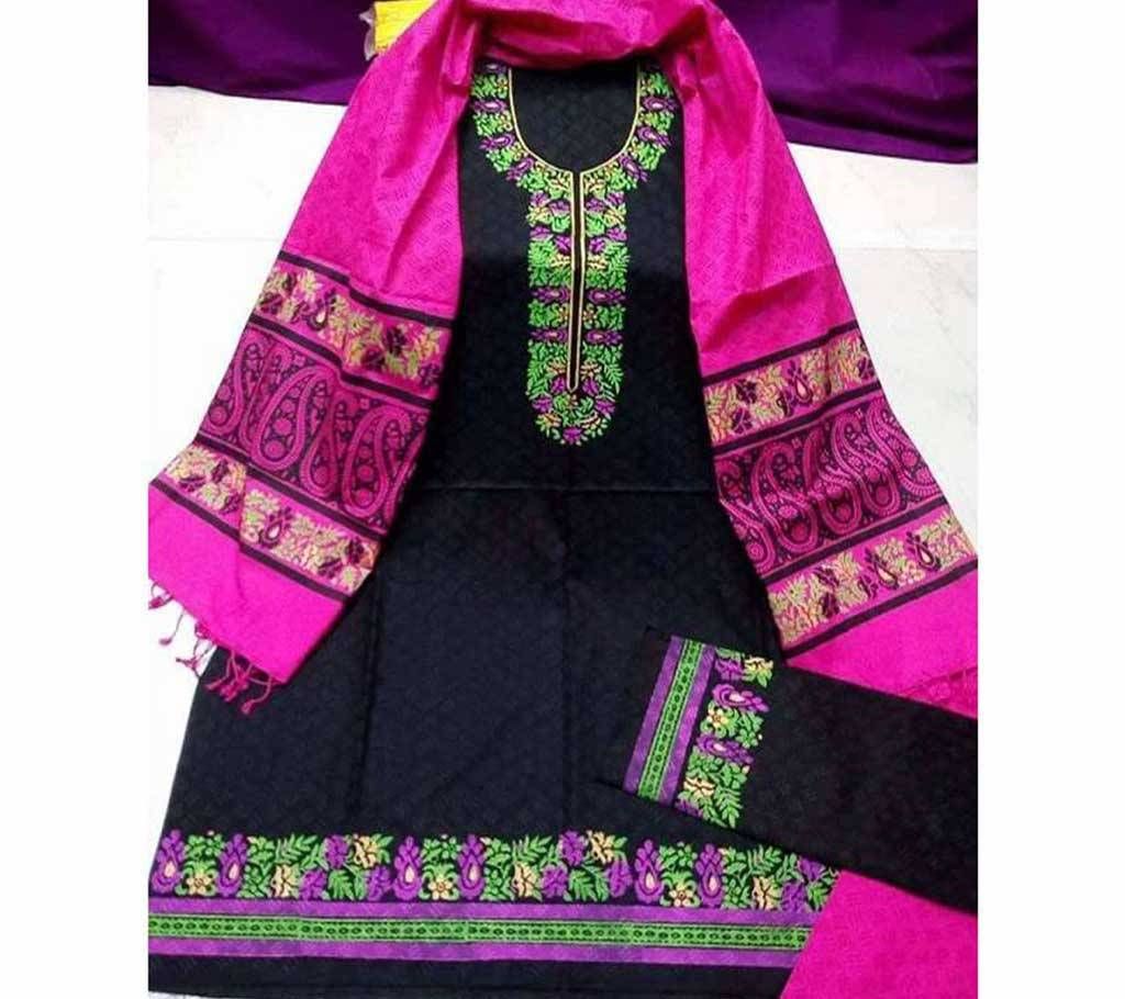 Boutique Printed Cotton Three Piece 