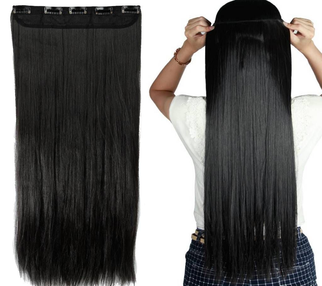 Extension straight natural black hair