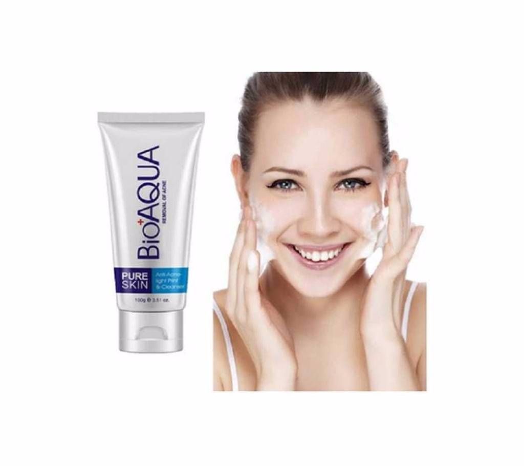 BIOAQUA Pure Skin Acne Face Wash 100gm china