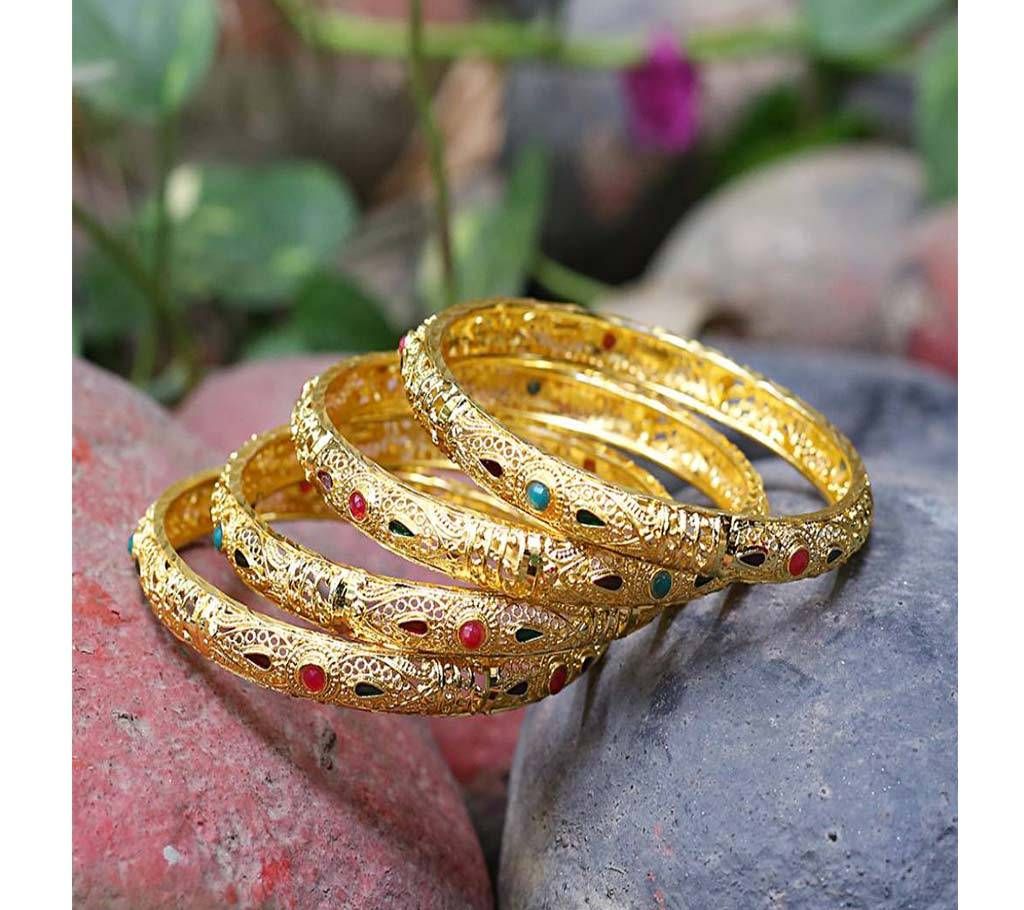 Indian Four Piece Gold Plated Bangles