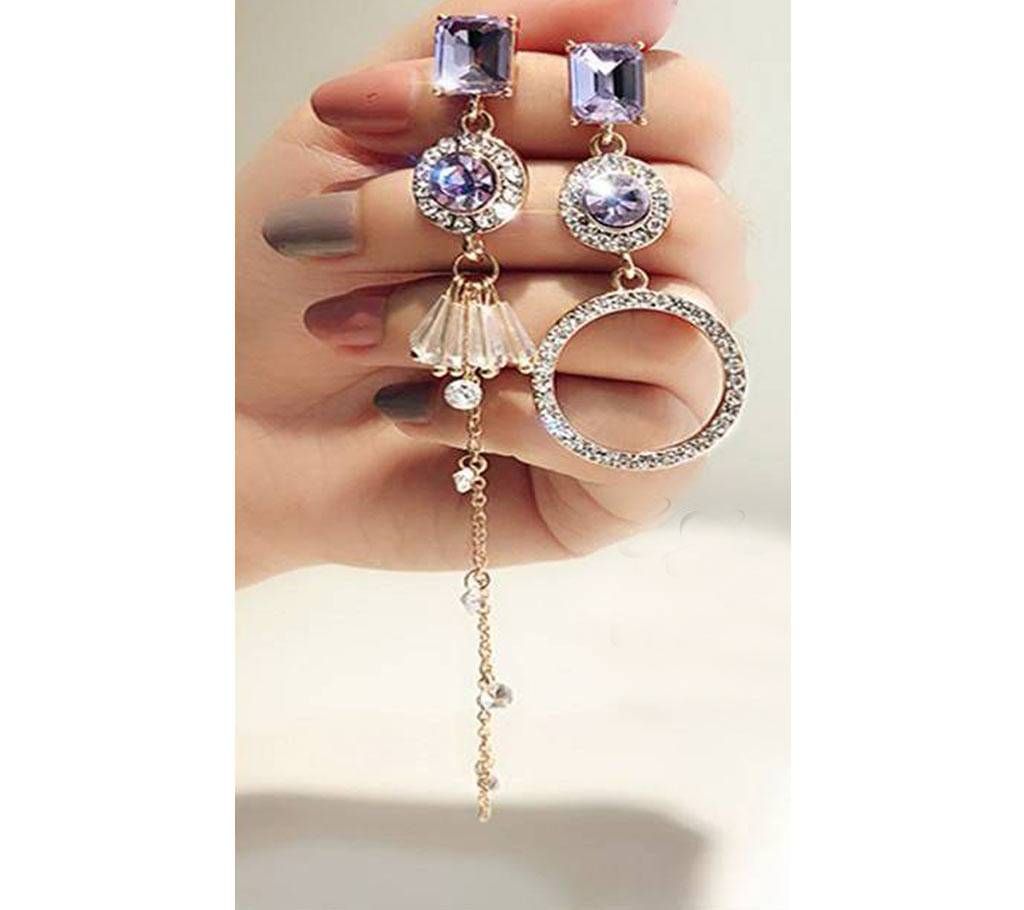 Long Pendant Earrings Silver Eardrop