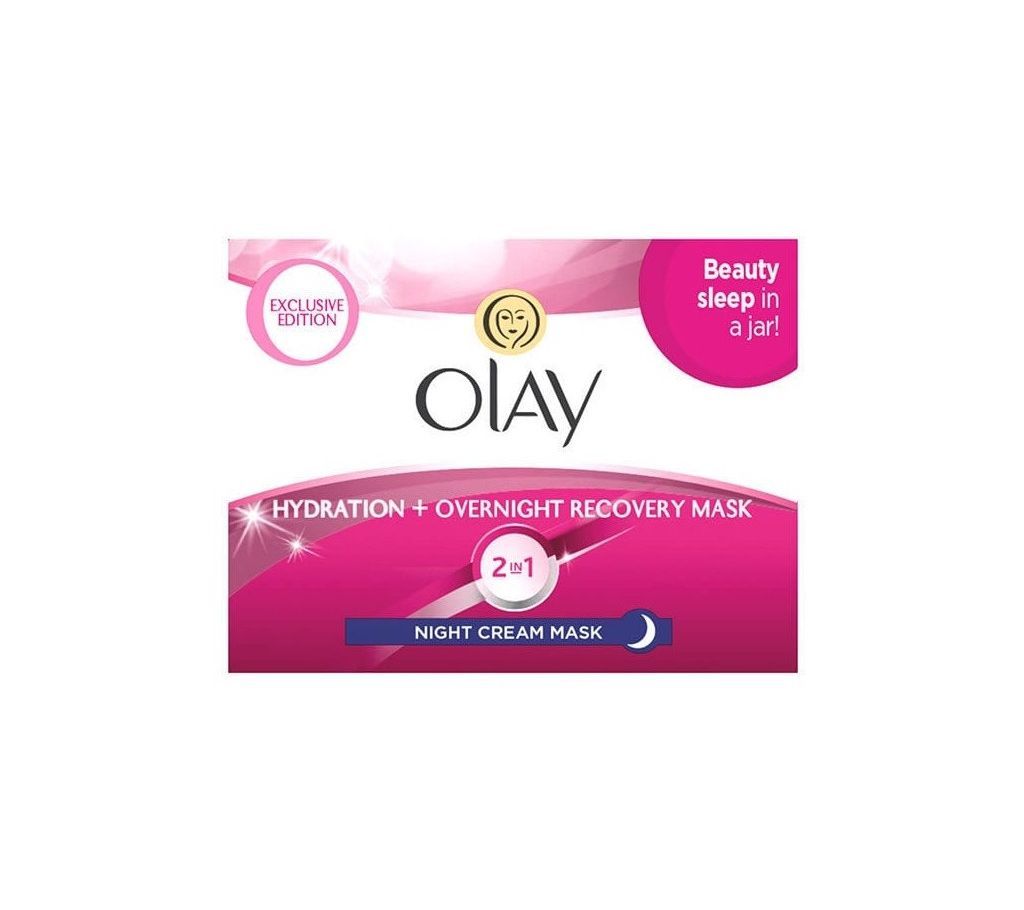 Olay 2 In 1 Hydration + Overnight Recovery Mask 50m UK