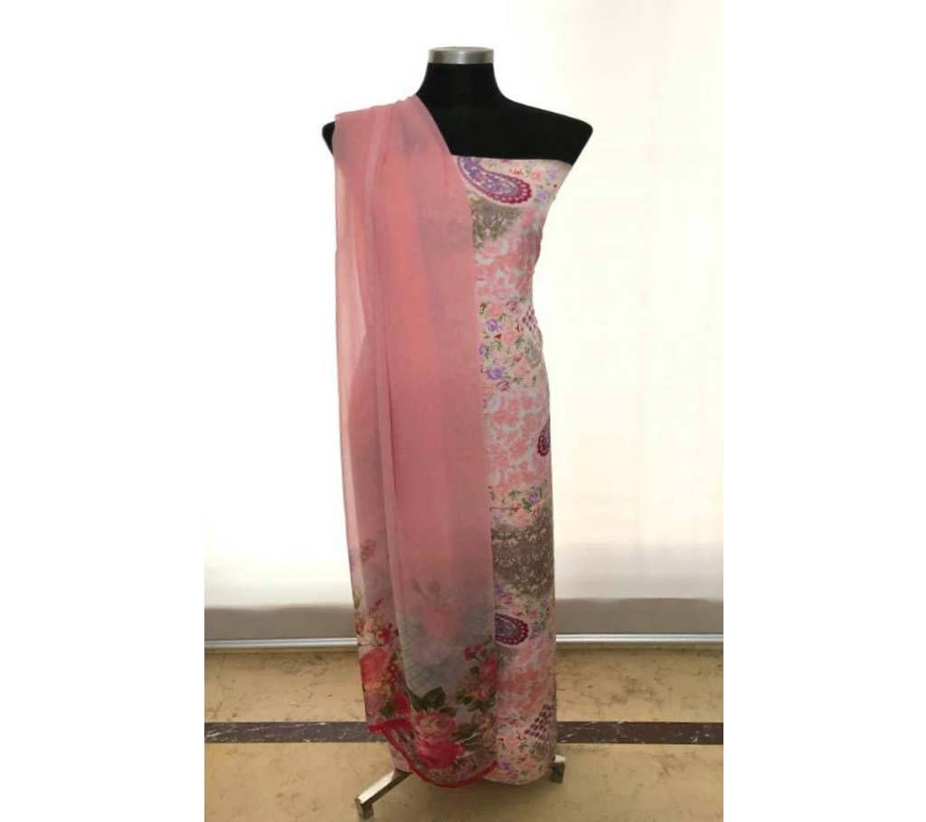 Digital Rishika Silk catalog 4 1 Baby pink and Design in Body with Baby pink Dupatta 3 piece