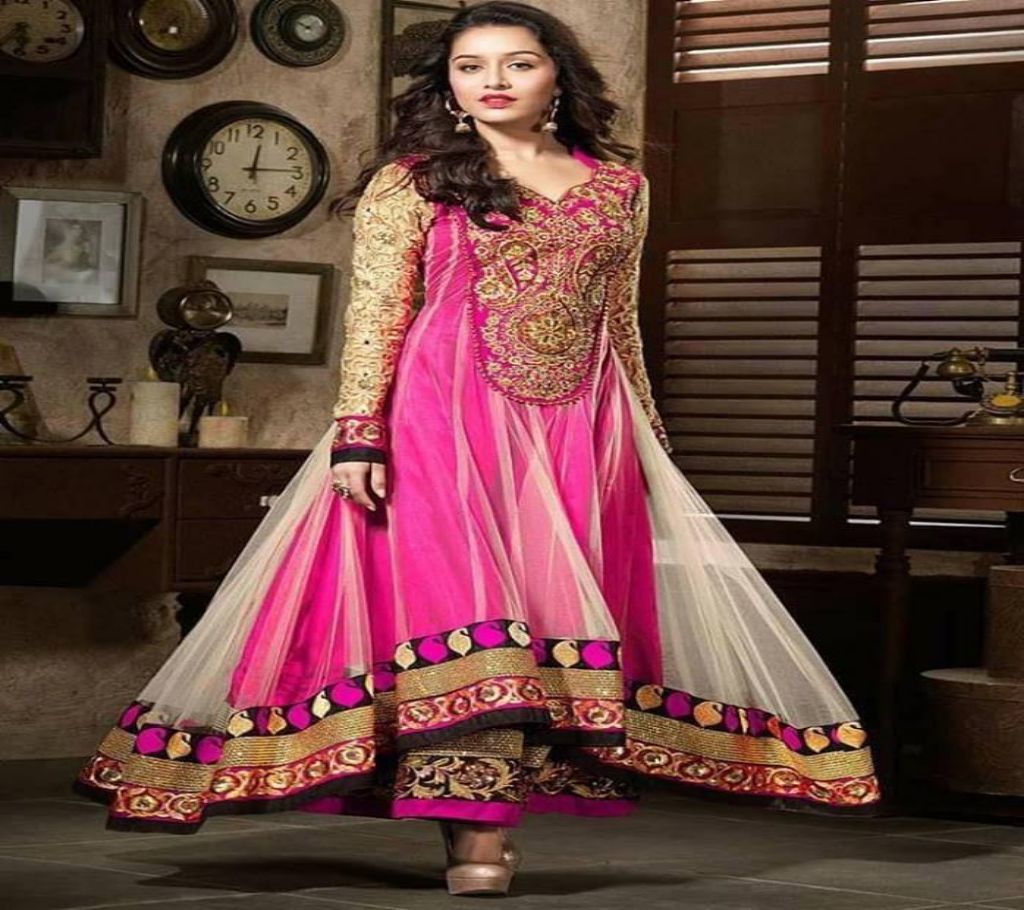 Unstitched Georgette PINK Salwar Kameez For Women
