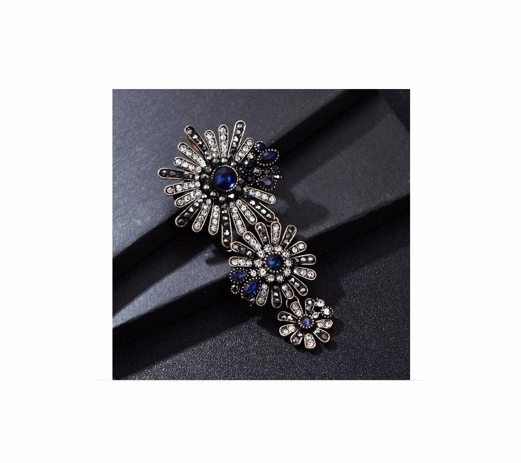 Resin Flower Alloy Metal Brooches
