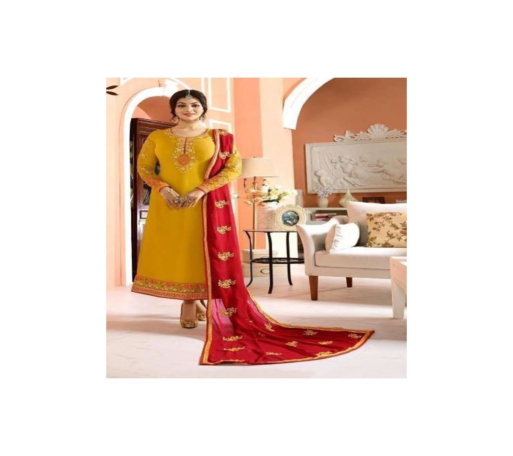 Indian _Exclusive Embroidery Dresses-24(Unstich)
