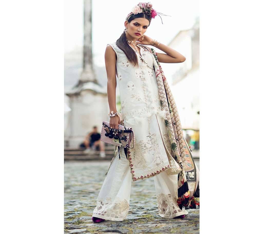 Shree Fabs Saadia Asad Festival Collection Vol 2 - 7016 - Cream Off White - TAJ