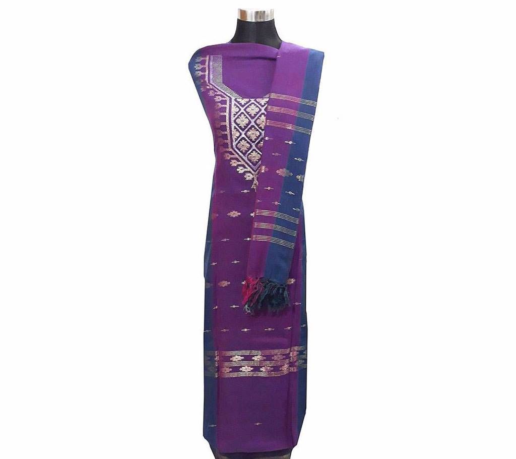 Unstitched Jamdani Three Piece