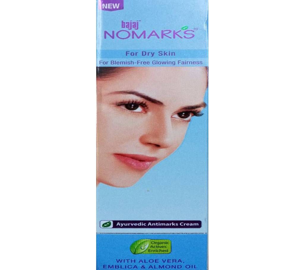 No Marks Ayurvedic Cream for Dry Skin 25g (India).