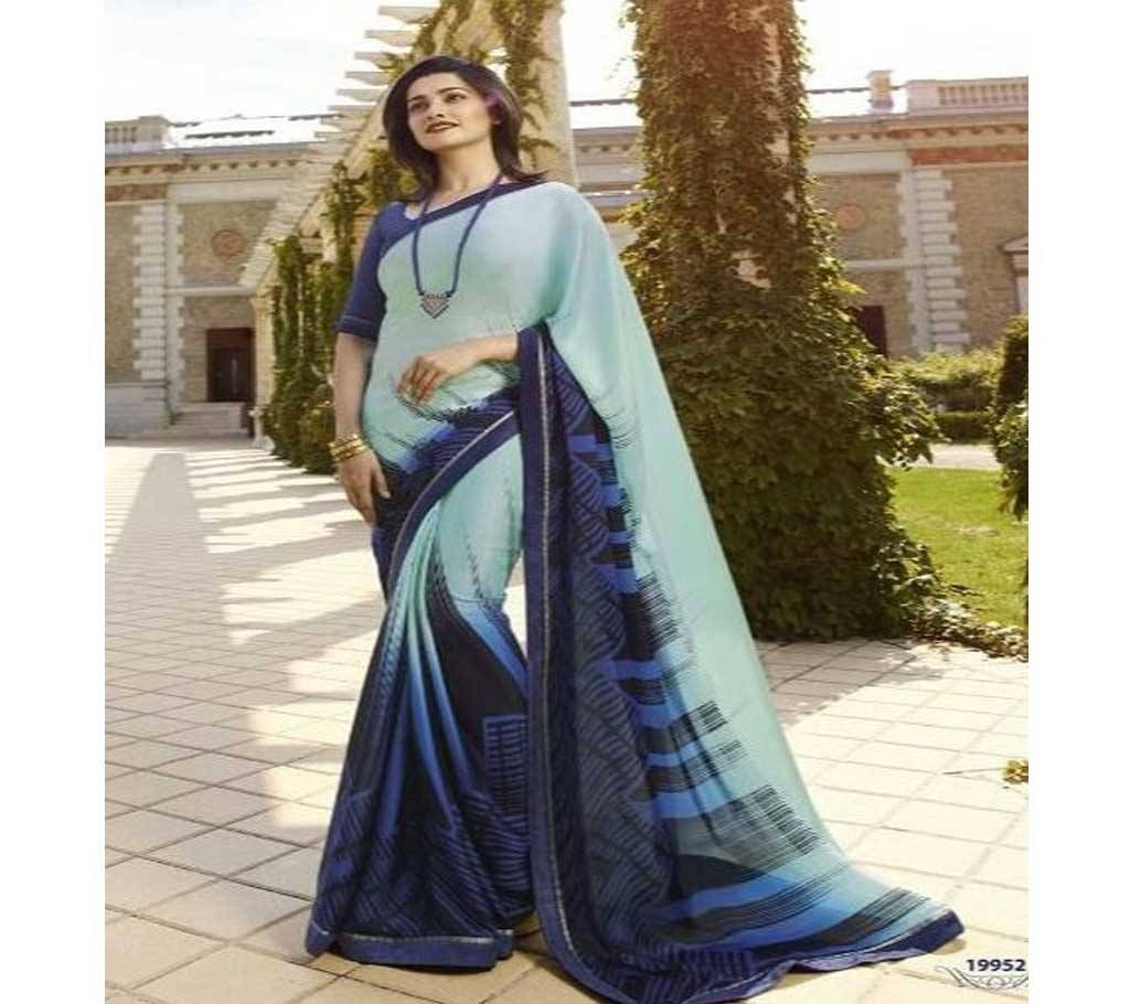 Soft Georgette Sare Blue (Copy) 