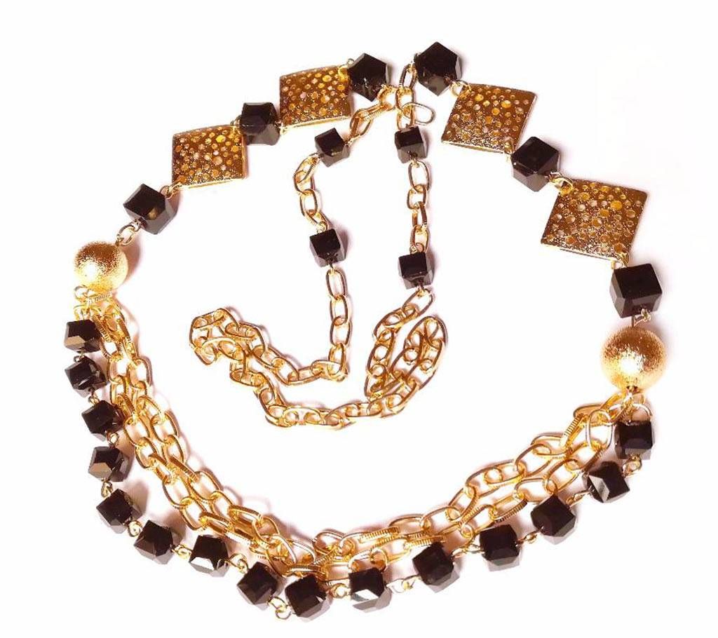 Ladies stone setting long necklace 
