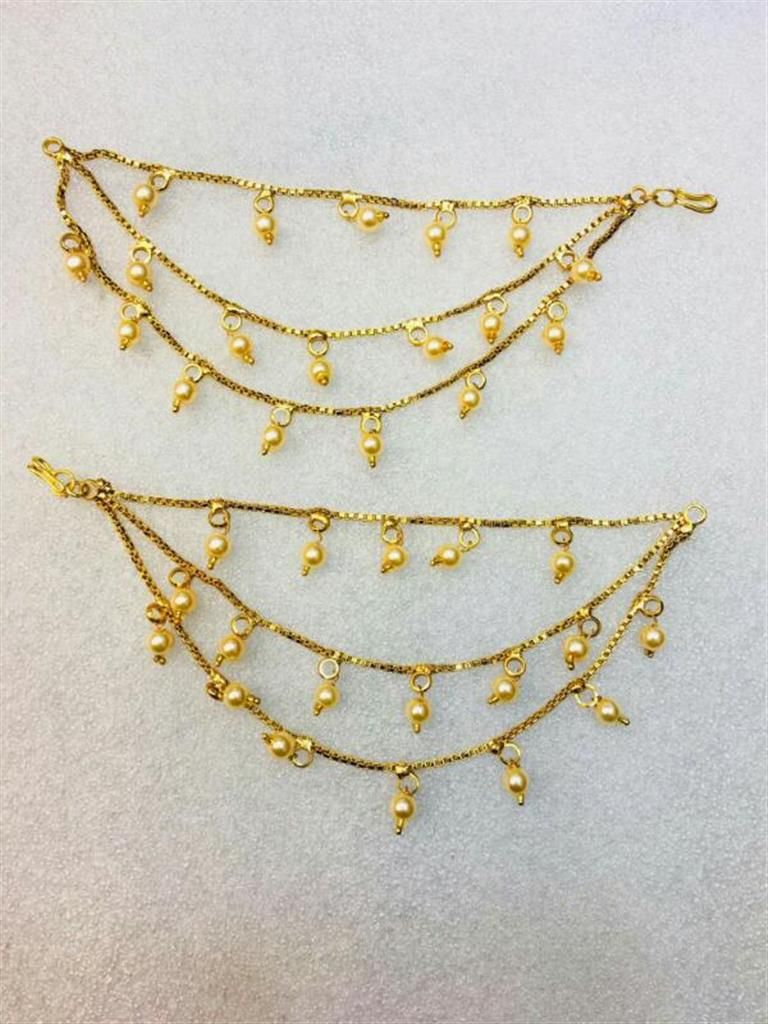 Indian gold plated kan tana Earrings 