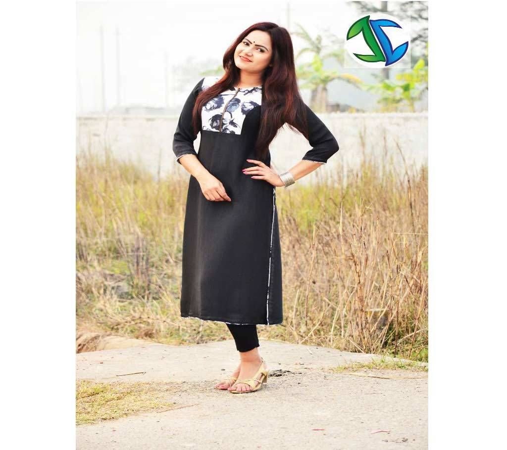 semi stitched Georgette long kurti- copy 