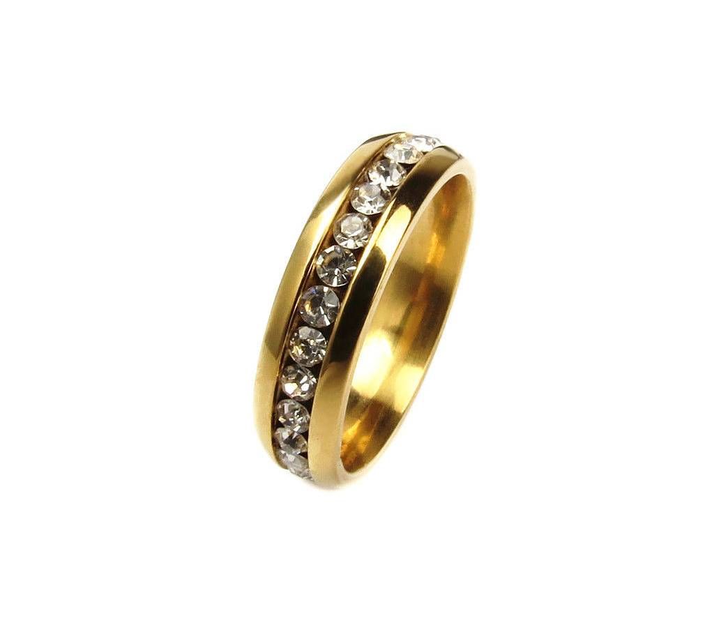 Golden Alloy Finger Ring For Women