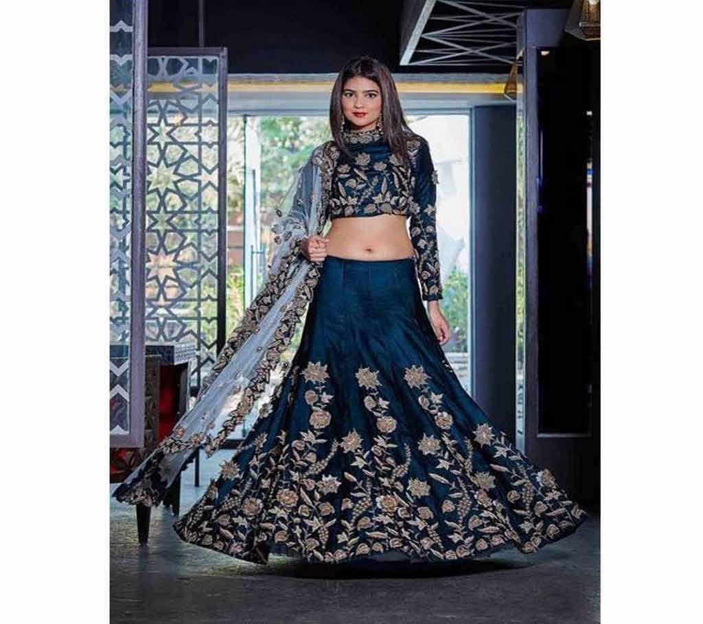 Unstitched Indian Georgette Designer Embroidery Dress (Copy)