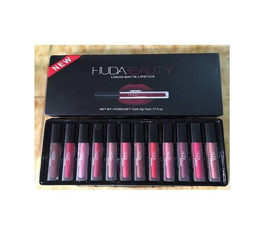 Huda lipstick box 12 piece Italy 